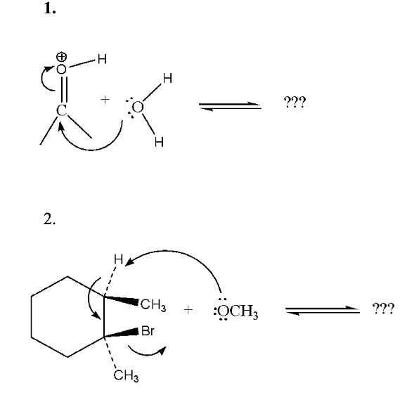 Follow The Flow Of Electrons Indicated By The Curved Arrows In Each Of The Following Polar Reactions And Predict The Pr 1