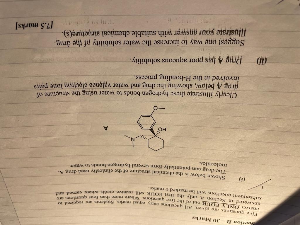 Section B 30 Marks Answer Only Four Out Of The Five Questions Where More Than Four Questions Are Five Questions Are G 1