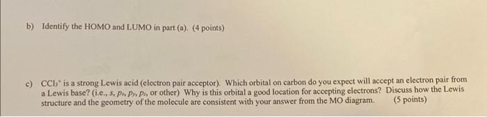 3 A Construct A Molecular Orbital Diagram For The Cc Species From A Linear Combination Of Symmetry Adapted Orbitals 2
