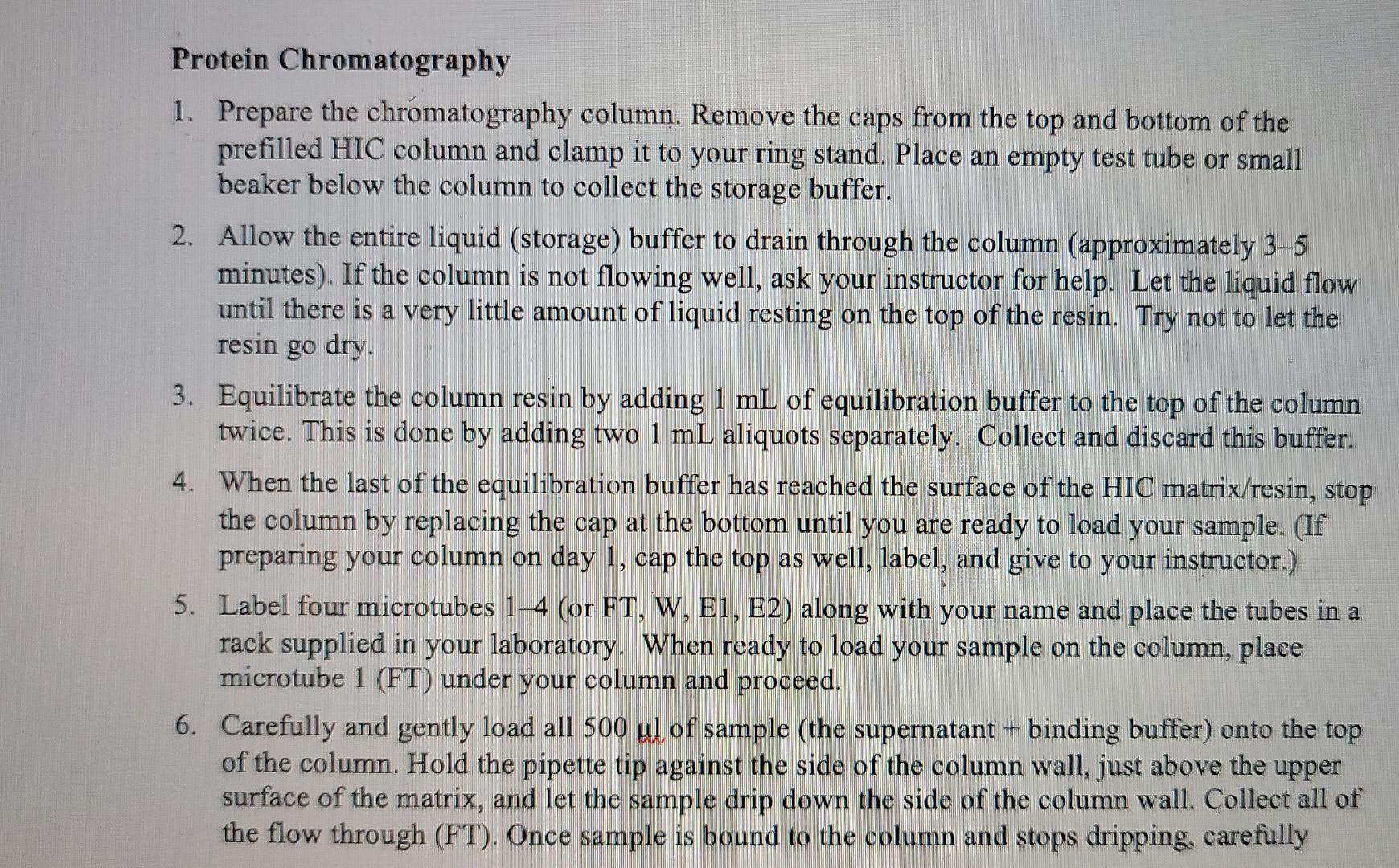 2 Refer Back To Your Isolation And Purification Of Gfp Lab Describe What Proteins Should Be Present In Each Of Your Gel 1
