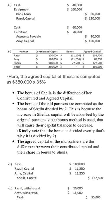 Comprehensive Case Study Chapters 1 4 Razul And Amy Decided To Start A Partnership Called Sa Consulting On January 1 2