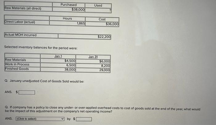 Use The Information Below To Answer The Two Questions That Follow A Company Applies Manufacturing Overhead To Jobs Usin 2