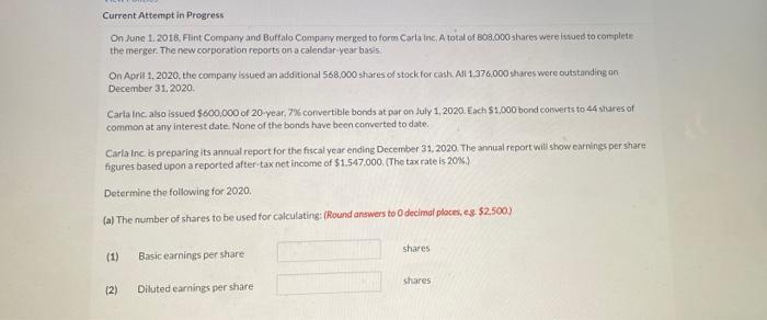 Current Attempt In Progress On June 1 2018 Flint Company And Buffalo Company Merged To Form Carta Inc A Total Of 800 1