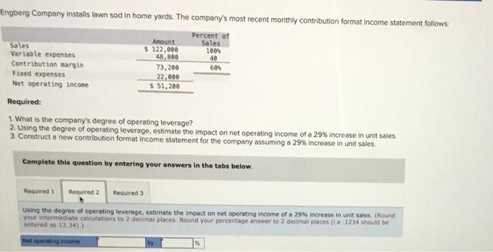 Check My W Engberg Company Installs Lawn Sod In Home Yards The Company S Most Recent Monthly Contribution Format Income 2
