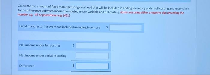 The Following Information Relates To Oak Manufacturing For Fiscal 2020 The Company S First Year Of Operation Selling P 2