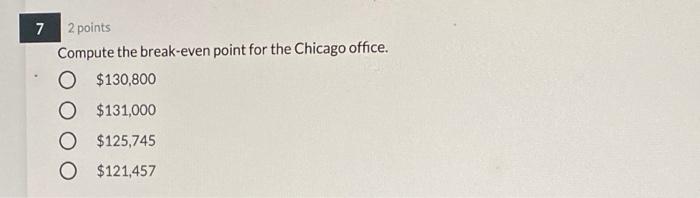6 2 Points Use The Following Information For Question 6 7 And 8 9 Raner Harris And Chan Is A Consulting Firm That Spe 2