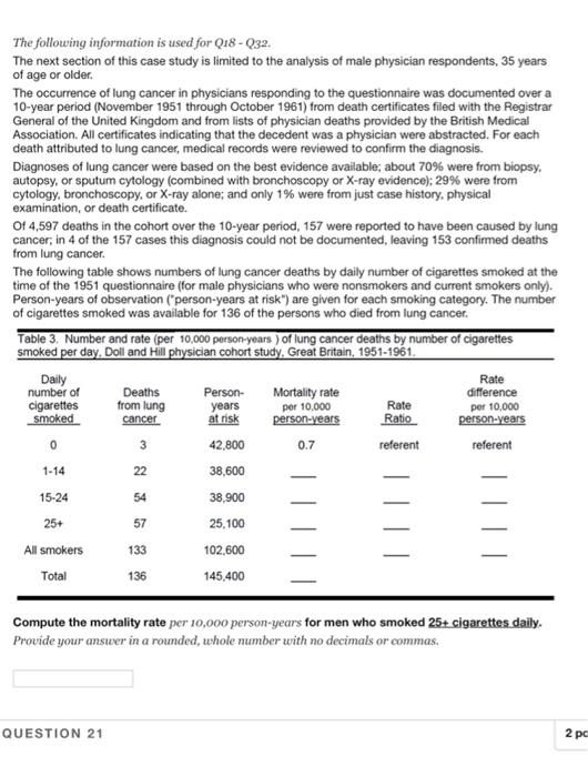 The Following Information Is Used For Q18 032 The Next Section Of This Case Study Is Limited To The Analysis Of Male 1
