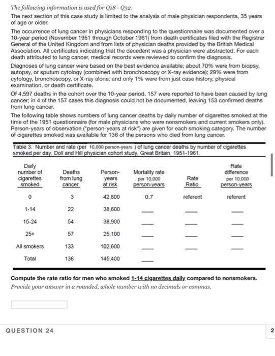 The Following Information Is Used For Q18 032 The Next Section Of This Case Study Is Limited To The Analysis Of Male 1