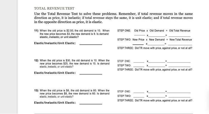 Determinants Of Elasticity The Table Below Lists The Characteristics Of An Item That Is Elastic First Column And The C 4