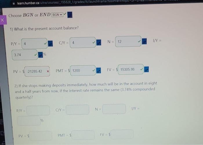 Three Years Ago Catherine Began Depositing 1 200 At The Beginning Of Every Three X Months Into An Account The Interest 2