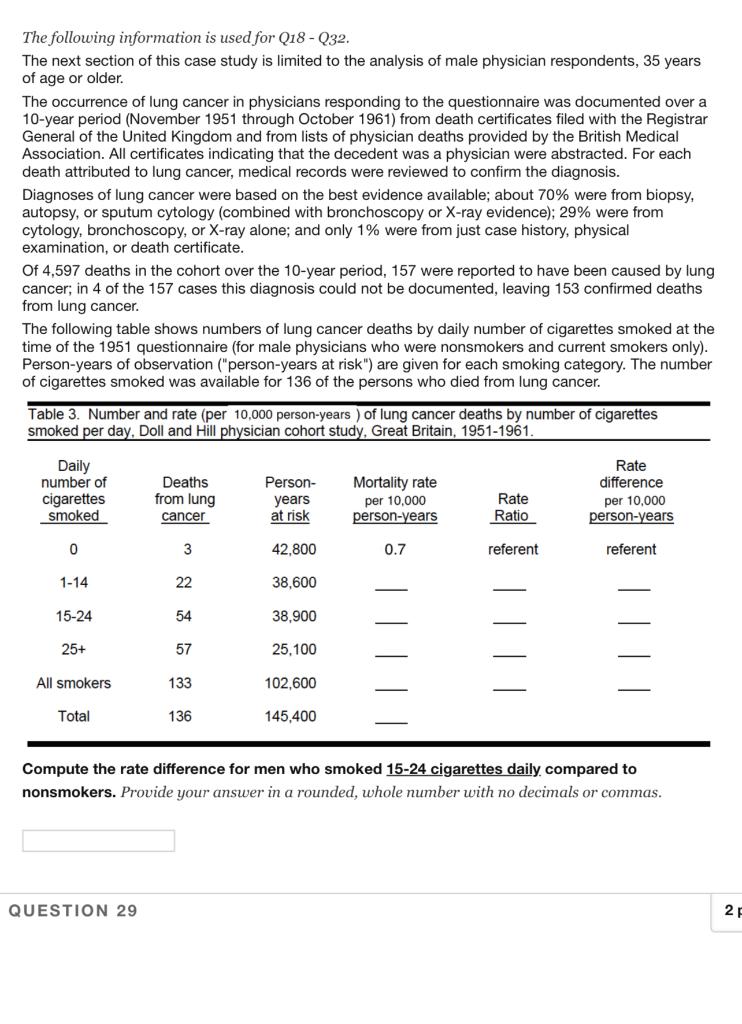 The Following Information Is Used For Q18 032 The Next Section Of This Case Study Is Limited To The Analysis Of Male 1