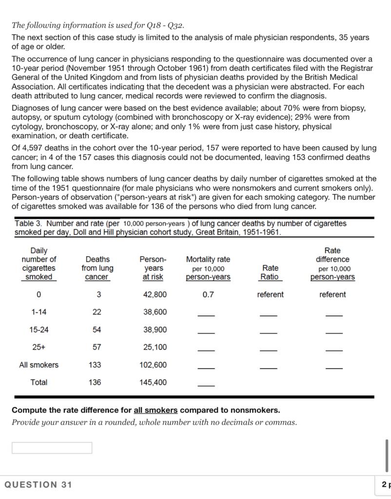The Following Information Is Used For Q18 032 The Next Section Of This Case Study Is Limited To The Analysis Of Male 1