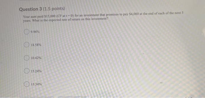 Previous Page Next Page Page 1 Of 15 Question 1 1 25 Points What Is The Present Value Of 10 000 To Be Received At The 3