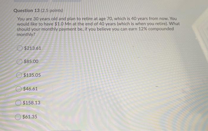 Question 11 2 25 Points What Is The Internal Rate Of Return Irr For A Project That Costs 50 000 Today This Project 3
