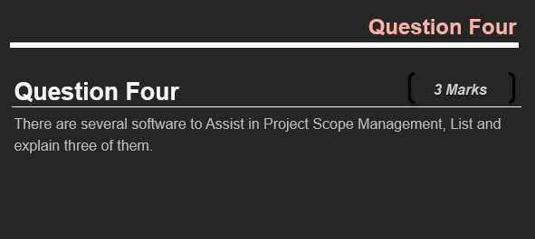 Question Four Question Four 3 Marks There Are Several Software To 