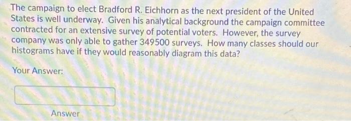 The Campaign To Elect Bradford R Eichhorn As The Next President Of The United States Is Well Underway Given His Analyt 1