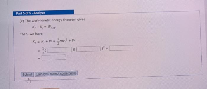 Tutorial Exercise A Single Conservative Force Acts On A 4 80 Kg Particle Within A System Due To Its Interaction With The 4