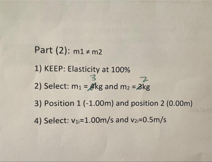 5 Click On Play Then After The Collision Click On Pause 6 Record The Values Of Vyand Var 7 Calculate The Values Of 2