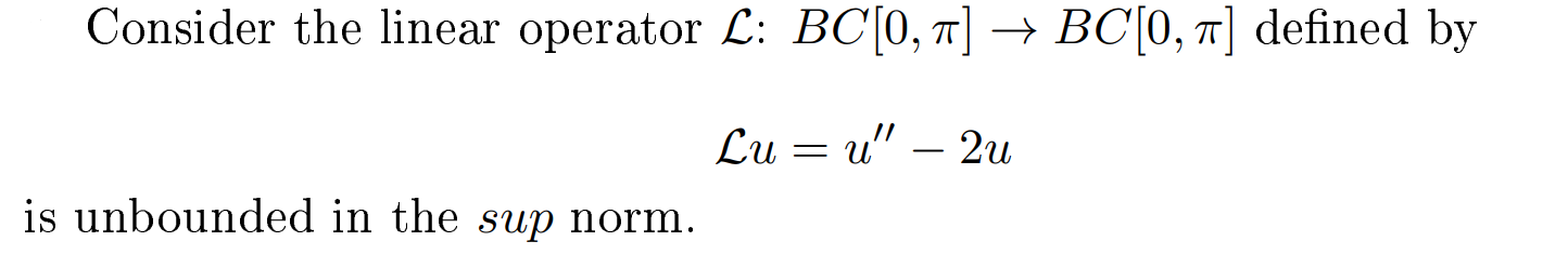 Prove That L Is Unbounded 1
