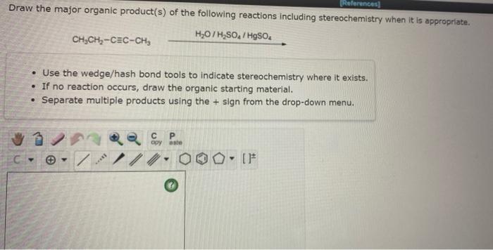 Draw The Product S Of The Following Reactions 1 Bh The Ch Ch2ch2ch Ch2ch2 Cec H 2 H2o2 Aqueous Naoh You Do No 3