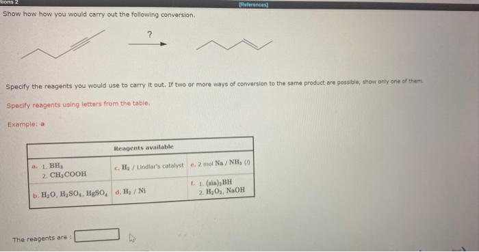 Draw The Product S Of The Following Reactions 1 Bh The Ch Ch2ch2ch Ch2ch2 Cec H 2 H2o2 Aqueous Naoh You Do No 4