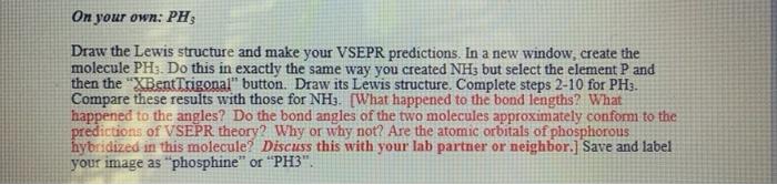 Part Iii Ammonia Nh3 1 Draw A Lewis Dot Structure For Nhs And Apply The Vsepr Analysis What Boud Angles Do You Expe 3