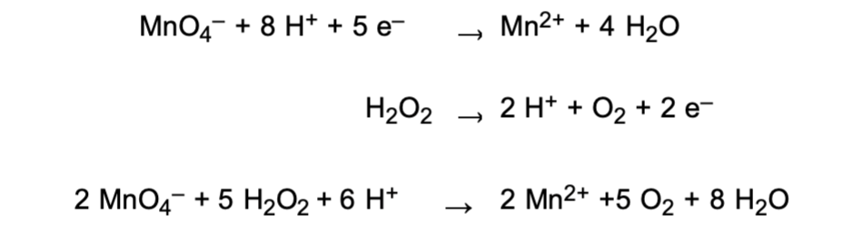 Calculate The Concentration Of The Hydrogen Peroxide Solution And The Amount Of Hydrogen Peroxide That Reacted Determin 1