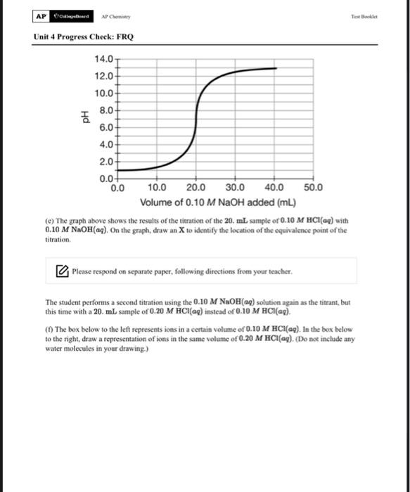 AP ongeleerd AP Chem Test Unit 4 Progress Check FRQ Name 1. For parts