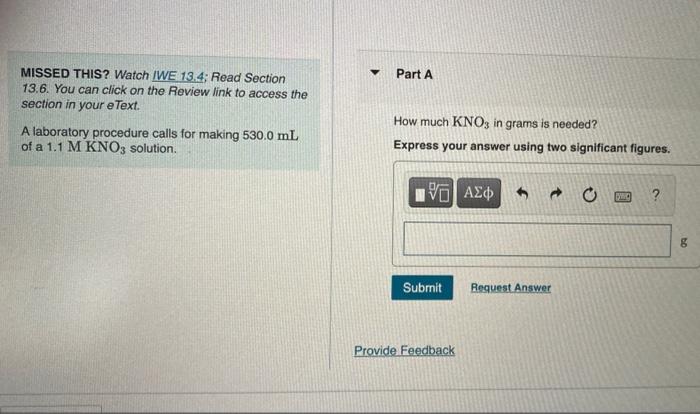 Part A Missed This Watch Iwe 13 4 Read Section 13 6 You Can Click On The Review Link To Access The Section In Your E 1