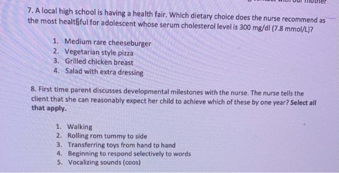 1 An Infant Who Is 3 Months Od Age Accompanies The Parents To A Seasonal Flu Clinic Assuming That The Child Does Not H 6