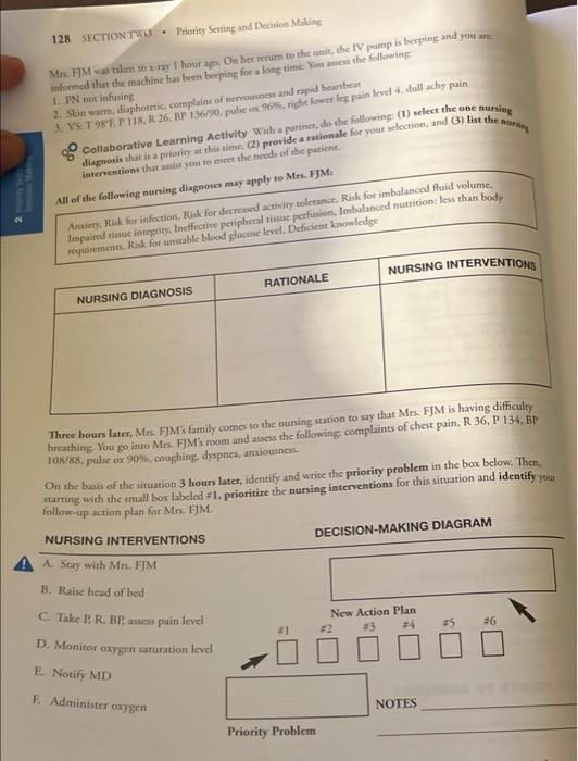 2 6 The Patient With Total Parenteral Nutrition 0800 Handoff Report 2 Priority Setting And Decision Sin The Handoff Repo 2