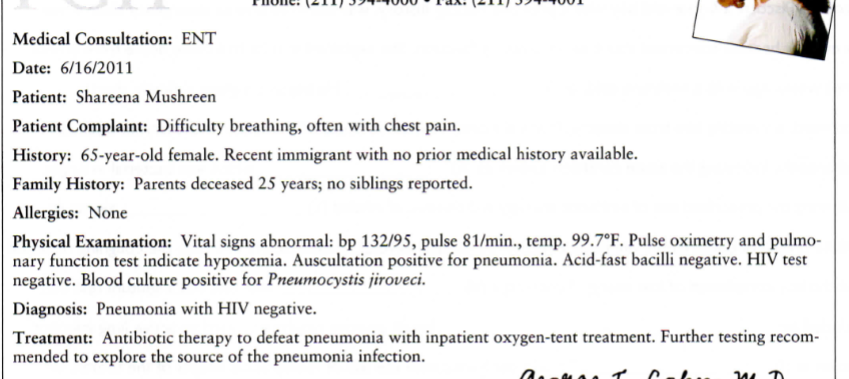 1 Explain How The Patient Complaint Is Characteristic Of The Diagnosis 2 Why Is Additional Testing Recommended To Exp 1