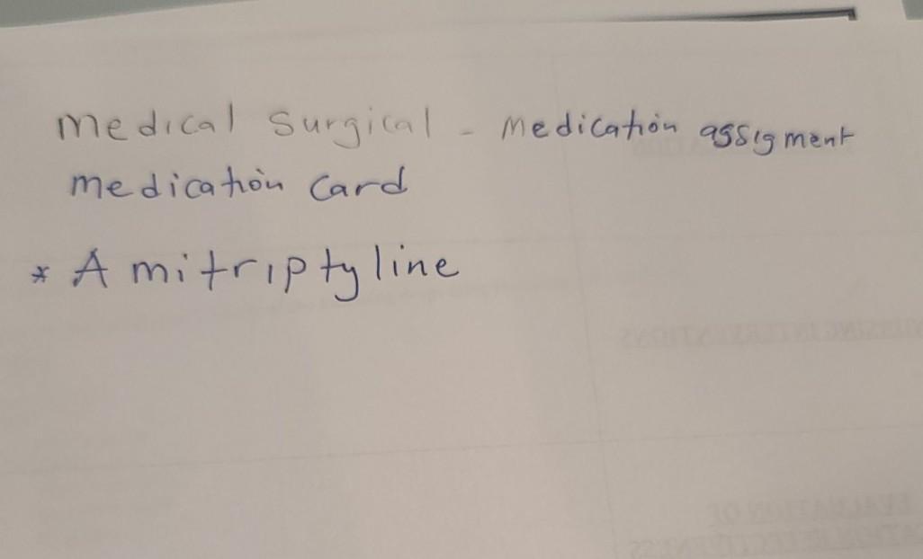 What Are The Complications Of Amirtriptyline 1