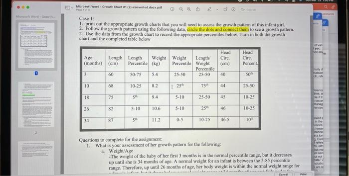 March Microsoft Word Growth Chart Na Converted Doet Qadeo Case 1 1 Print Out The Appropriate Growth Charts That You 1