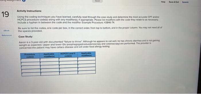 Saved Help Save Esit Submit Activity Instructions 19 B Using The Coding Techniques You Have Learned Carefully Read T 1