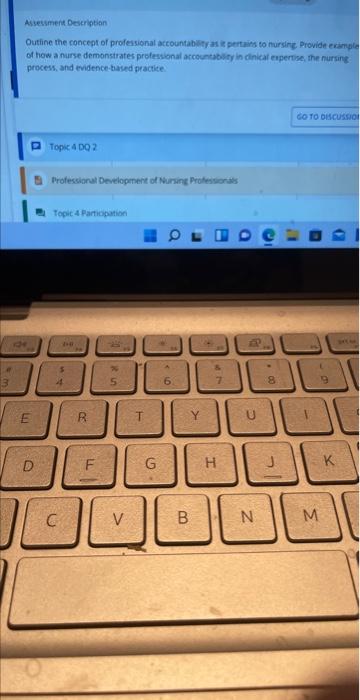 Assessment Description Outline The Concept Of Professional Accountability As It Pertains To Nursing Provide Example Of H 1