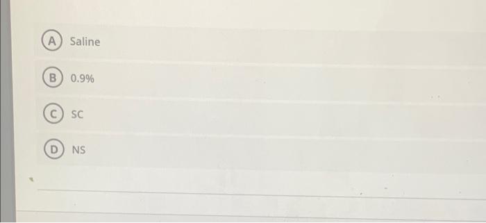 Match The Following Iv Solution Label To Corresponding Abbreviation 2 1000 Ml Ndc 0074 7983 09 0 9 Sodium Chloride 3