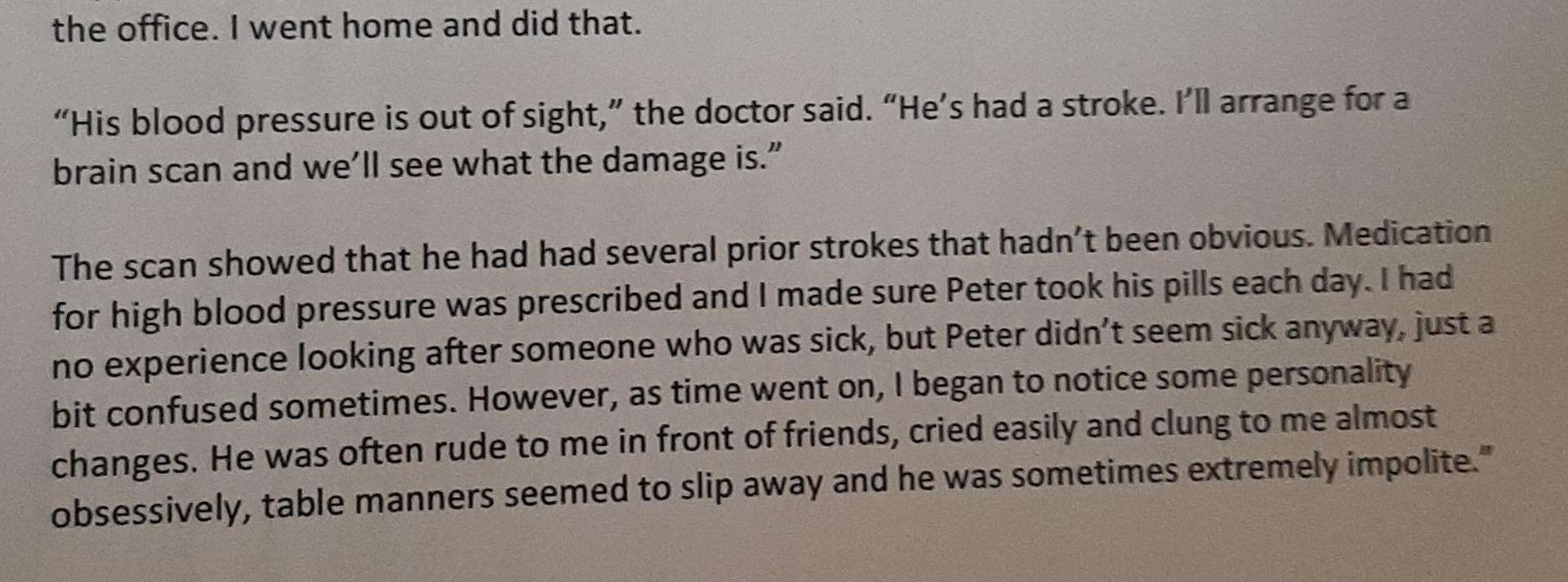 The Office I Went Home And Did That His Blood Pressure Is Out Of Sight The Doctor Said He S Had A Stroke I Ll Ar 1