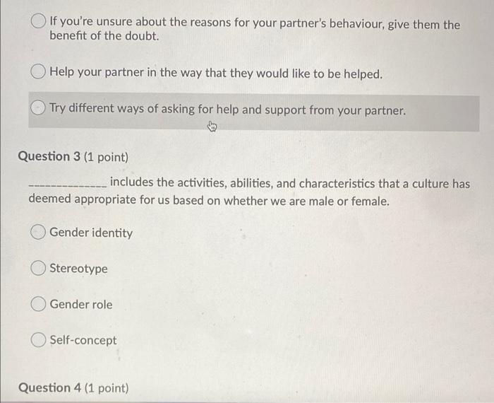 Question 1 1 Point Saved Nuri Has Just Entered Into A Romantic Relationship And Is Very Excited They Believe They 2