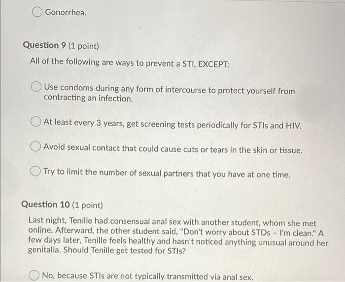 Question 7 1 Point Human Immunodeficiency Virus Hiv Can Be Transmitted Via All Of The Following Except Nee 2