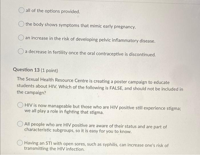 Question 7 1 Point Human Immunodeficiency Virus Hiv Can Be Transmitted Via All Of The Following Except Nee 4