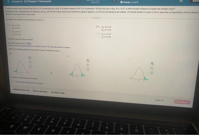 3 Homework 25 Chapter 7 Homework Points 1 5 Of 3 Save Ahoy Como Estan Ons On A Dagaandom Sample Of 407 Us Households 1