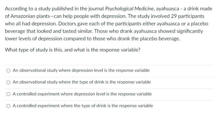 According To A Study Published In The Journal Psychological Medicine Ayahuasca A Drink Made Of Amazonian Plants Can H 1