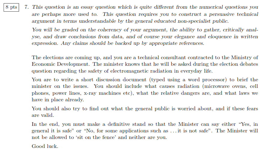 8 Pts 7 This Question Is An Essay Question Which Is Quite Different From The Numerical Questions You Are Perhaps More U 1
