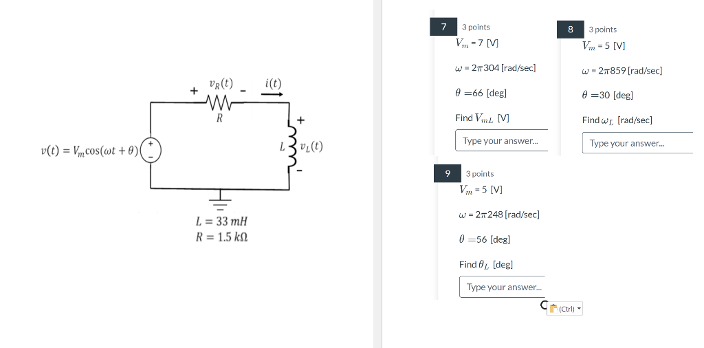 7 8 3 Points Vm 7 V 3 Points Vm 5 V W 27304 Rad Sec W 27859 Rad Sec Vr T I T 0 66 Des 30 Deg R 1