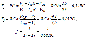 T Rcinv1 17r Vo 1 5 0 51rc Vou V2 Rc In T Rc In Voh V Rc In V Izr Vol 0 9 0 15rc Voa V 3 5 1 F T T0 1
