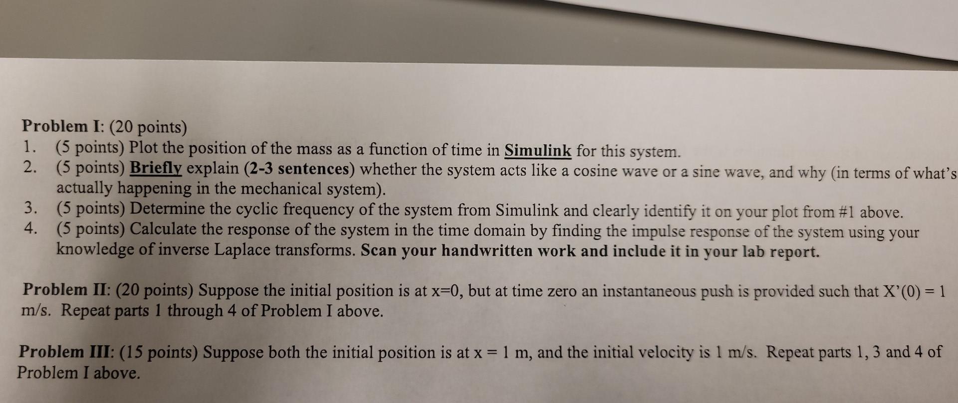 Part I Matlab Is Very Useful For Modeling Systems An Excellent Example Is In The Area Of Feedback Controls In This Lab 2