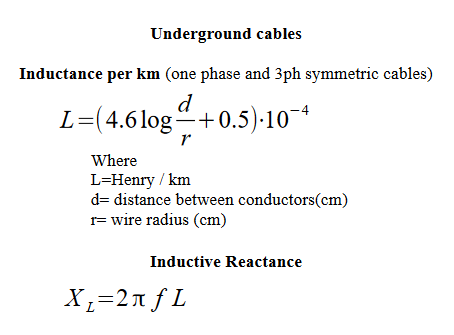Underground Cables Resistance At 20c Resistance For Ac R L Ks Rac 1 1 R Where L Length In Km K 56 For Copper 35 For Alu 2