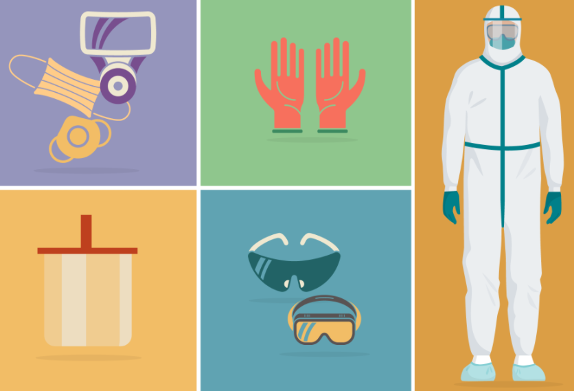 Question 1 1 Discuss The Protection Given By The Ppe Illustration Above 2 Identify The Name Of Each Part 3 When To 1