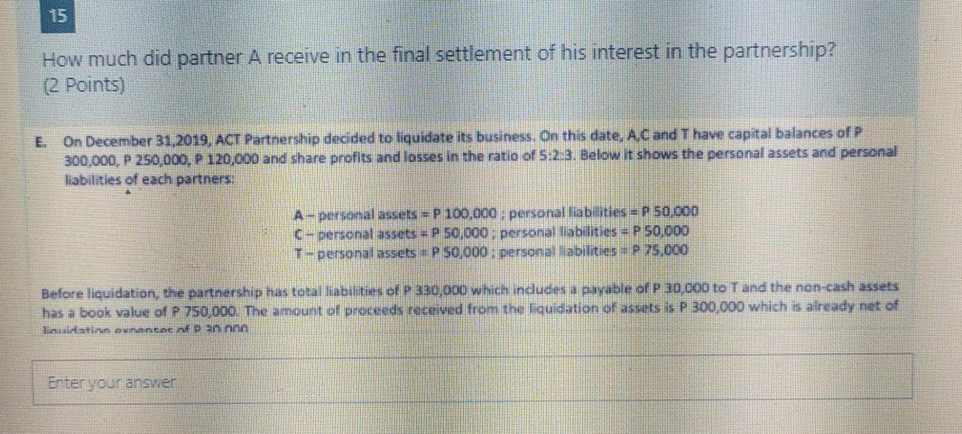 If The Cash Balance After Realization Is 150 Of The Increase In The Cash Balance Due To The Realization Of Non Cash Ass 2